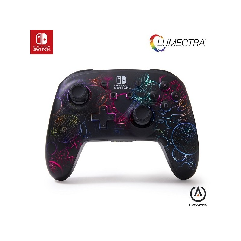 PowerA Vylepšený bezdrátový ovladač pro Nintendo s technologií Lumectra - Galactic Vortex