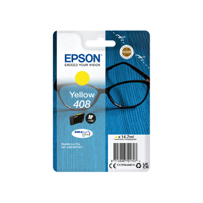 EPSON ink Yellow 408 DURABrite Ultra Ink (1.100 str.)