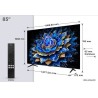 TCL 85T69C SMART TV 85" QLED/4K UHD/Direct LED/3xHDMI/2xUSB/LAN/GoogleTV