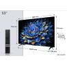 TCL 55T69C SMART TV 55" QLED/4K UHD/Direct LED/3xHDMI/USB/LAN/GoogleTV