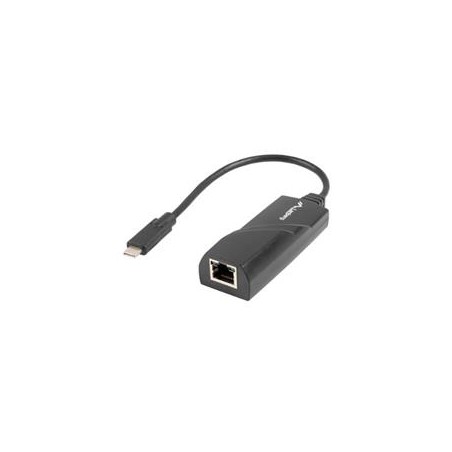 Lanberg USB- RJ45 Ethernet adaptér síťová Karta USB-C 3.1 1X RJ45 1GB Kabel