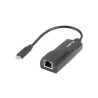 Lanberg USB- RJ45 Ethernet adaptér síťová Karta USB-C 3.1 1X RJ45 1GB Kabel