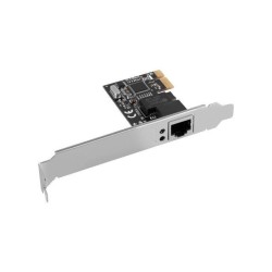 LANBERG PCI-EXPRESS- RJ45 ETHERNETOVÝ ADAPTÉR SÍŤOVÁ KARTA PCI-E X1 1X RJ45 1GB RTL8111C NÍZKÝ PROFIL