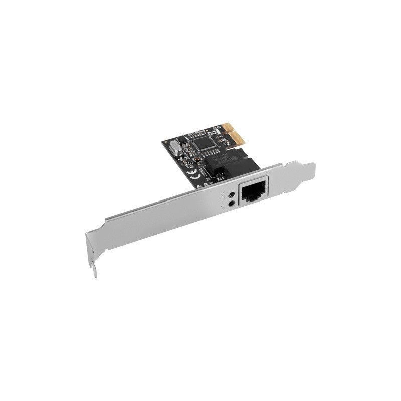 LANBERG PCI-EXPRESS- RJ45 ETHERNETOVÝ ADAPTÉR SÍŤOVÁ KARTA PCI-E X1 1X RJ45 1GB RTL8111C NÍZKÝ PROFIL