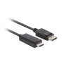 Lanberg DisplayPort(M) V1.1 - HDMI(M) Kabel 1,8M černý