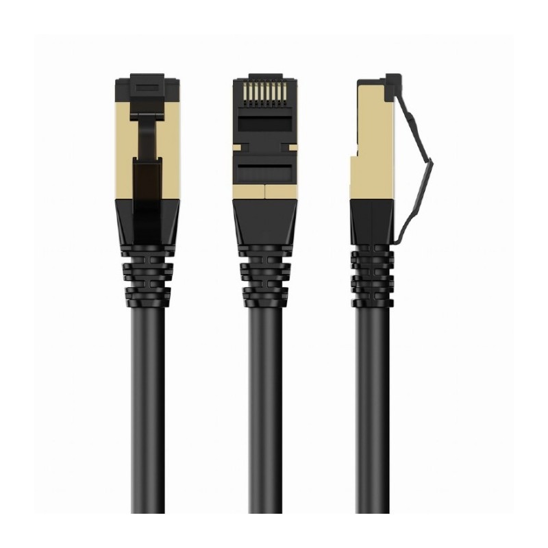 GEMBIRD Patch kabel S/FTP Cat. 8 LSZH patch cord, černý, 7,5 m