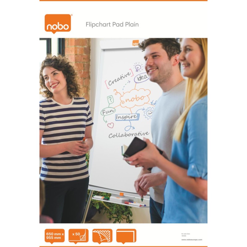 NOBO Flipchart blok, 650X955, 50 listů