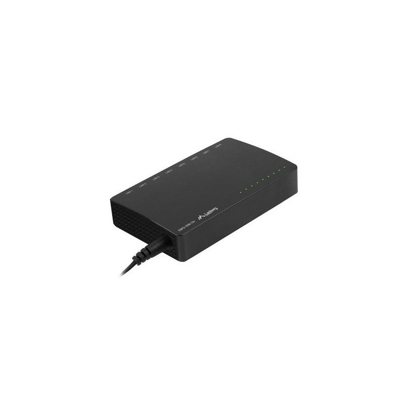 Lanberg Switch DSP2-1008-12V 8X 1GB/S Unmanaged Gigabit Ethernet Desktop 12V