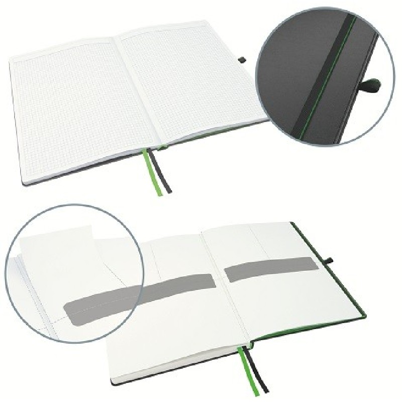 LEITZ Zápisník Complete, velikost iPAD, čtvereček, černá