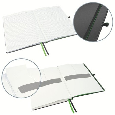 LEITZ Zápisník Complete, velikost iPAD, čtvereček, černá