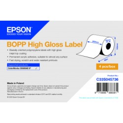 BOPP HIGH GLOSS LABELCONTINUOUS/ROLL 203MMX68M
