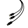Pixminds LEXIP STEELPLAY - USB Kabel pro ovladač PlayStation 5, černý, 3M