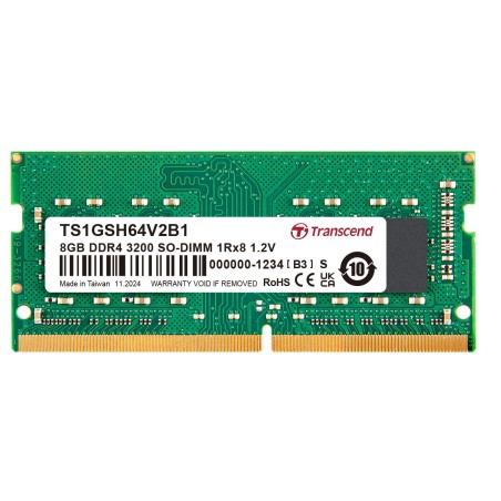 Transcend paměť 8GB SODIMM DDR4 3200 1Rx8 (1Gx8)x8 CL22 1.2V