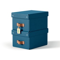 LEITZ úložný box, karton, velikost S, 2 ks námořnická modrá
