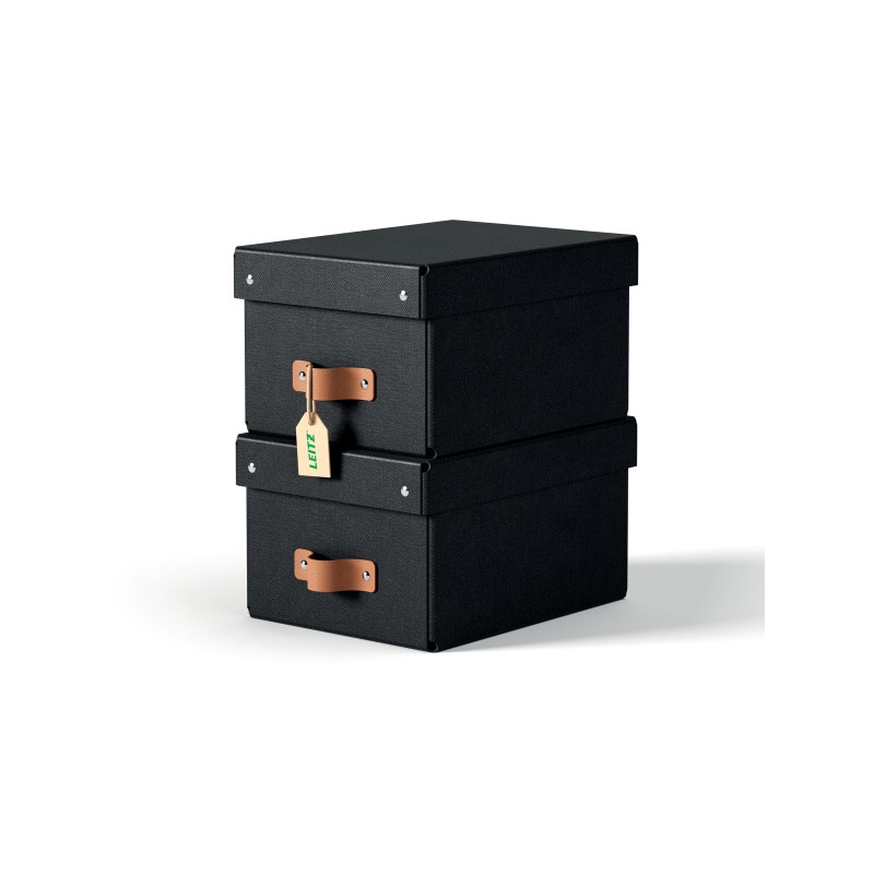 LEITZ úložný box Leitz, karton, velikost S, 2 ks černý