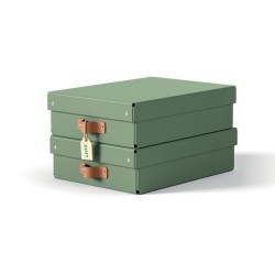LEITZ úložný box, karton, velikost M nízký, 2 ks zelený