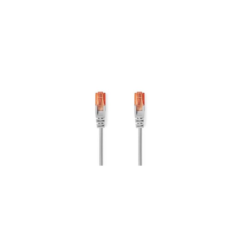 Nedis CCGL85230GY150 - Síťový kabel CAT6 U/UTP | RJ45 Zástrčka - RJ45 Zástrčka | 15.00 m | Kulatý | PVC | Šedá