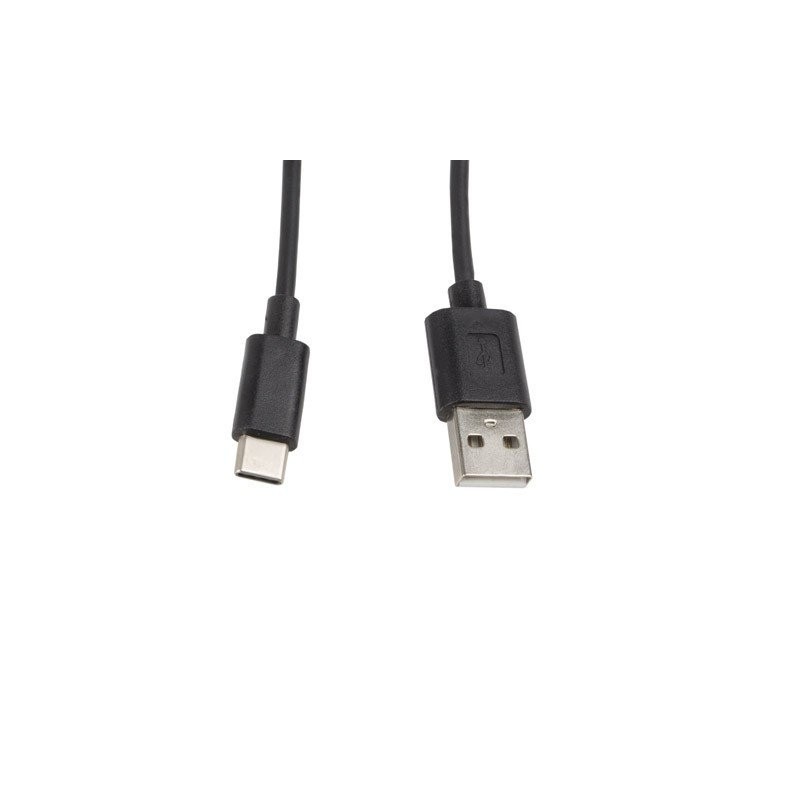 Lanberg Kabel USB-C(M)- USB-A(M) 2.0 1M černý