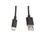 Lanberg Kabel USB-C(M)- USB-A(M) 2.0 1M černý