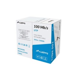 Lanberg LAN Kabel UTP 305M Pevný CCA černý