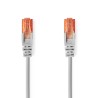 Nedis CCGL85230GY100 - Síťový Kabel CAT6 | RJ45 Zástrčka | RJ45 Zástrčka | U/UTP | 10.0 m | Kulatý | PVC | Šedá | Label