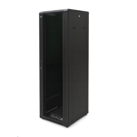 OCRACK 19" OCC-42U-68S rozvaděč stojanový 42U/600x800 skleněné dveře - černý
