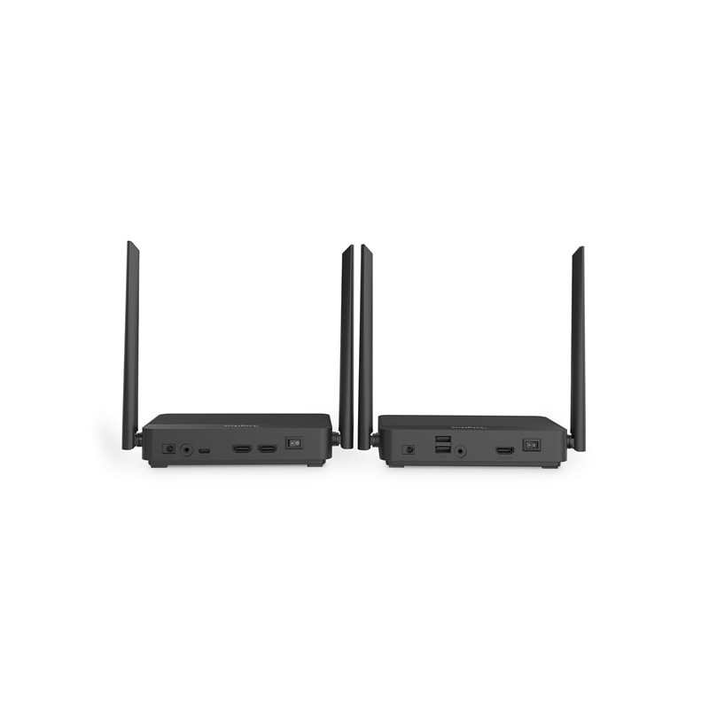 DIGITUS 4K/60Hz Wireless HDMI KVM Extender Set, 100m, black