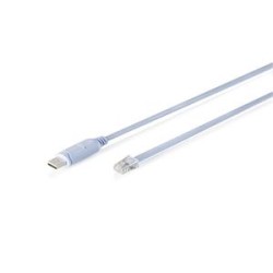 DIGITUS USB 2.0 na RJ45 konzolový kabel, 1,8m, bílý