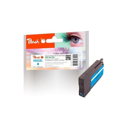 PEACH kompatibilní cartridge HP No. 953XL, azurová, F6U16AE, 20ml PI300929