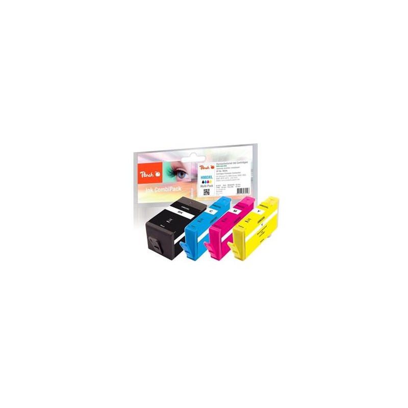 PEACH kompatibilní cartridge HP No. 903XL, Multi-Pack1x bk,c,m,y, OEM chip