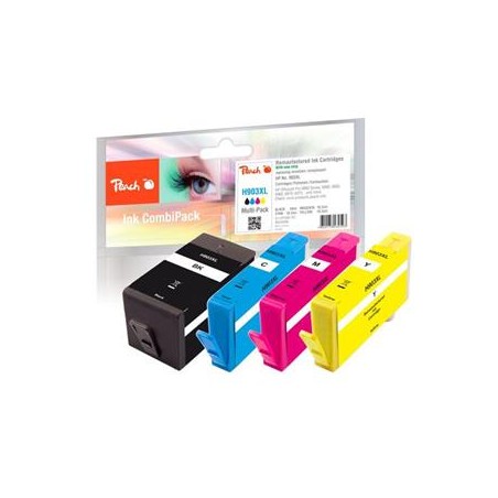PEACH kompatibilní cartridge HP No. 903XL, Multi-Pack1x bk,c,m,y, OEM chip