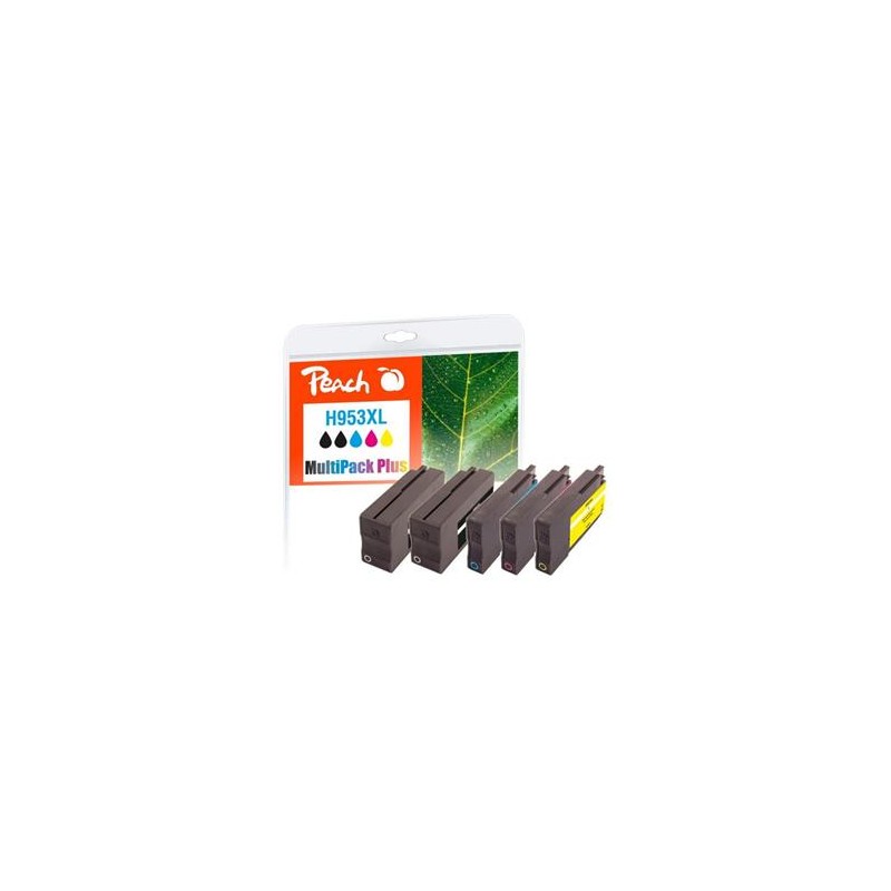 PEACH kompatibilní cartridge HP No. 953XL, Multi-Pack-Plus, 2x bk, 1x c,m,y 2x43/3x20ml
