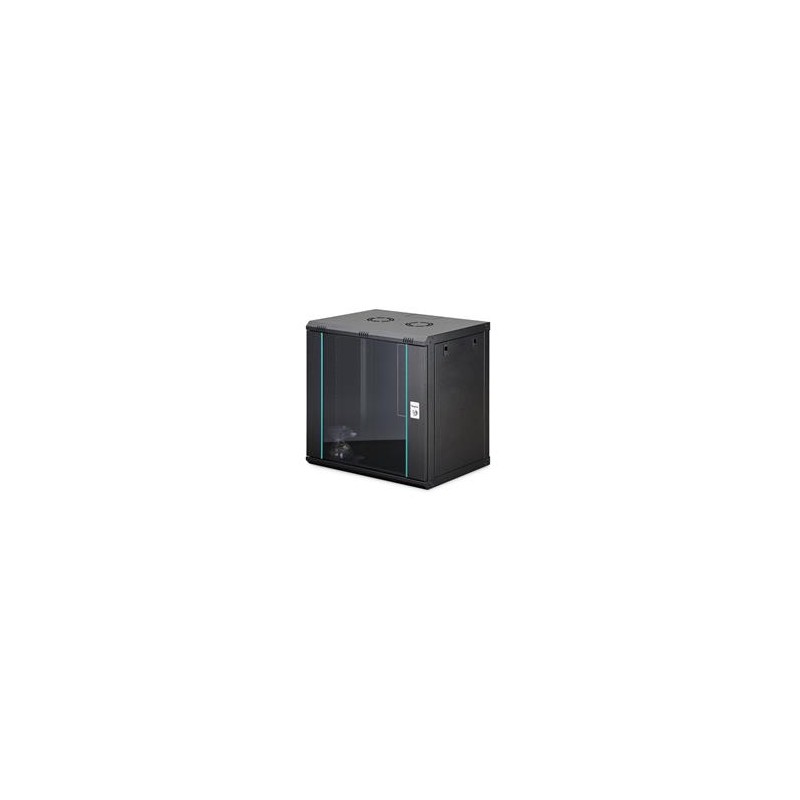 DIGITUS DN-37109 Nástěnná skříň 12U, Dynamic-N, 19", 600x450mm, nesmontovaná černá (RAL 9005)