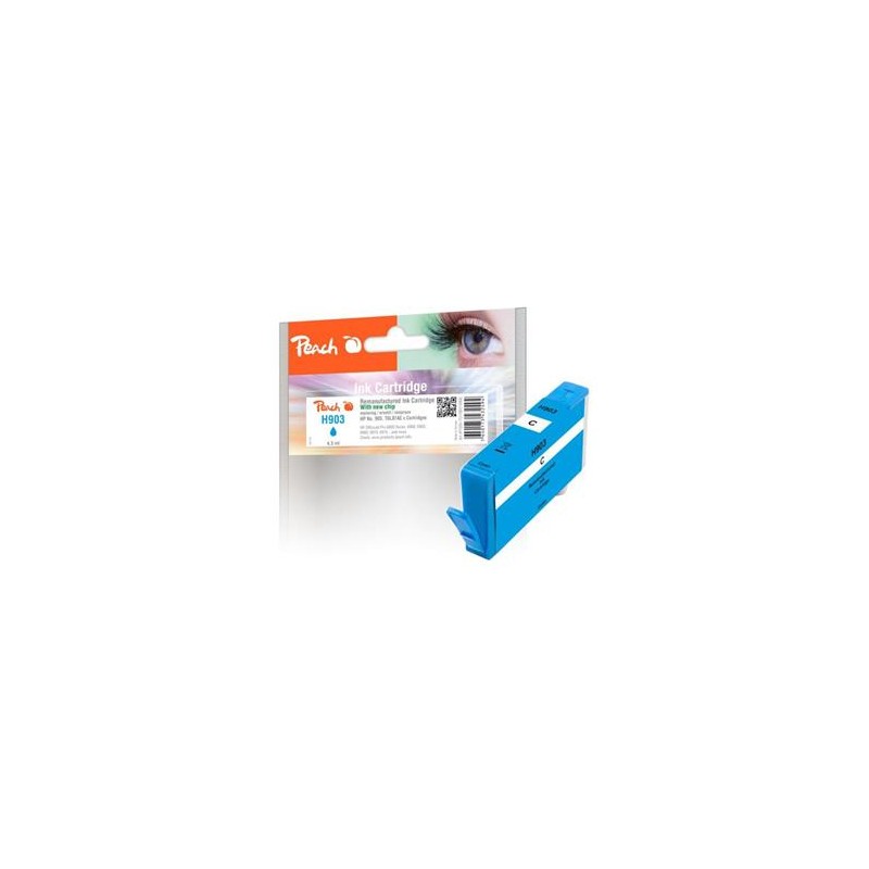 PEACH kompatibilní cartridge HP No. 903, azurová, T6L87AE, OEM čip