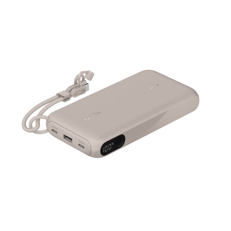 Belkin BOOST CHARGE USB-C Power Delivery PowerBanka s displejem, 20000mAh, 20W, písečná