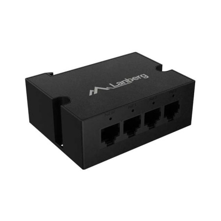 Lanberg Switch DIN-GE4-BT-90W 1XIN 3XOUT 1GB PoE Extender Gigabit Ethernet DIN Rail BT 90W
