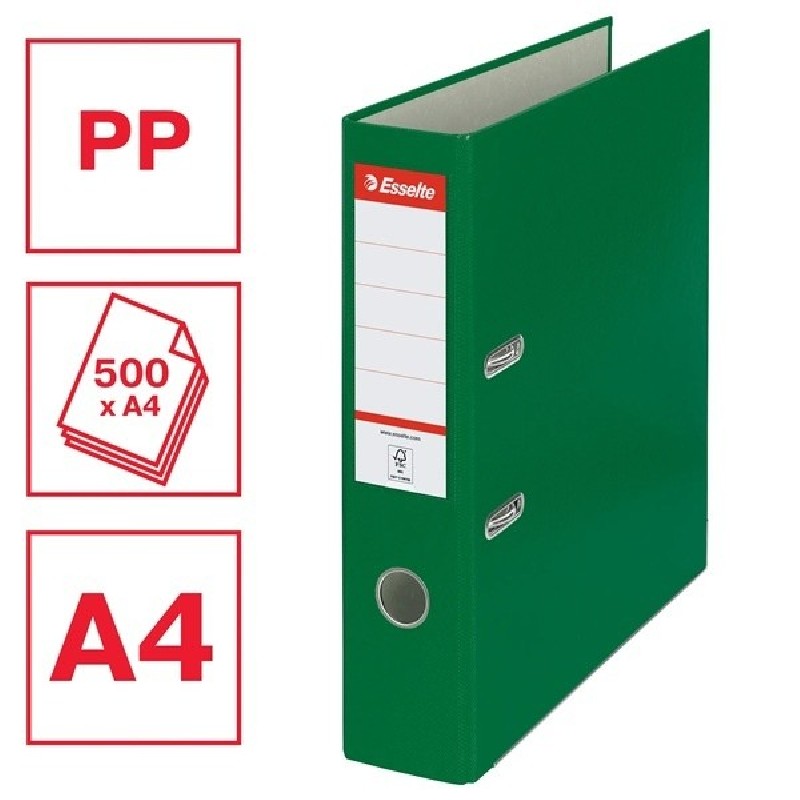Esselte Economy A4 75 mm zelený