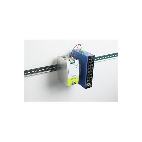 DIGITUS 48 V DC, 5 A, 240 W, AC-DC, Průmyslový napájecí zdroj pro montáž na DIN lištu, kovové pouzdro