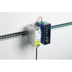 DIGITUS 24 V DC, 5 A, 120 W, AC-DC, Průmyslový napájecí zdroj pro montáž na DIN lištu, kovové pouzdro