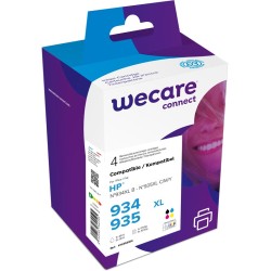 WECARE ARMOR cartridge pro HP OfficeJet 6812,6815,Officejet Pro 6230,6830,6835, černá/black+1C+1M+1Y, 1x45/3x12ml