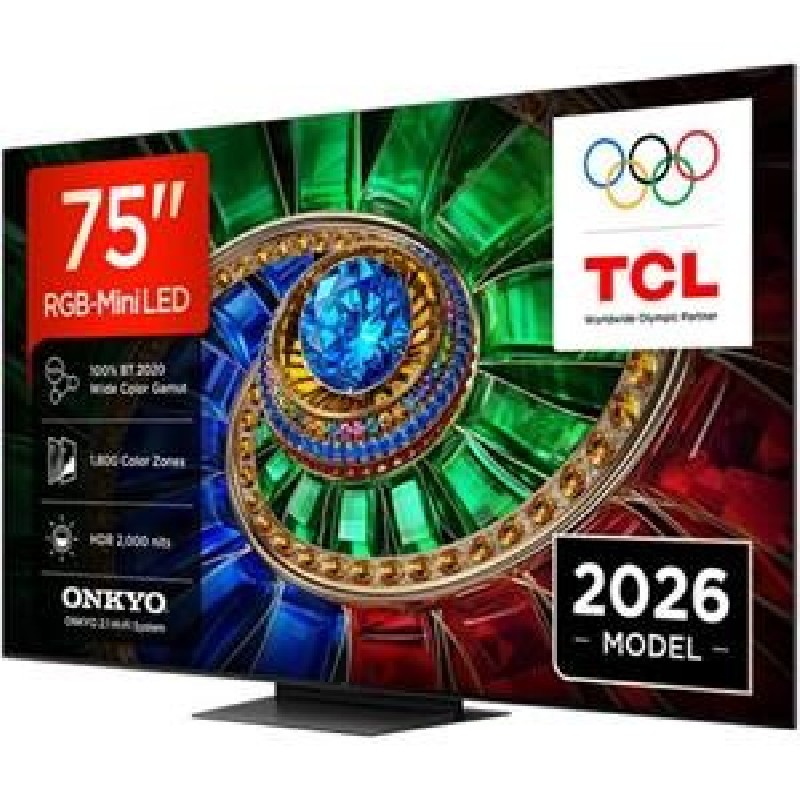 TCL 75RM7L SMART TV 75" QLED/4K UHD/Mini LED/144Hz/4xHDMI/1xUSB/LAN/GoogleTV POŠKOZENÁ KRABICE