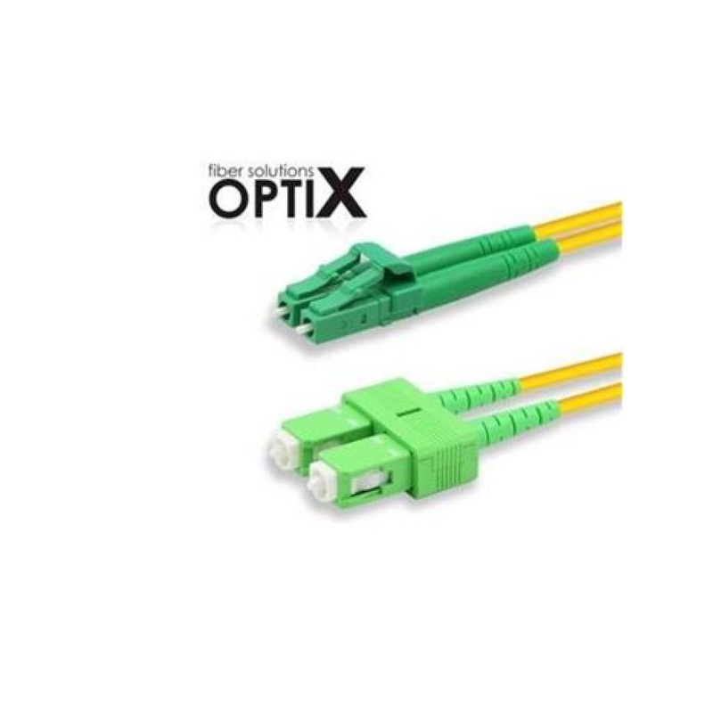 OPTIX SC/APC-LC/APC patch cord 09/125 1m duplex G657A 1,8mm