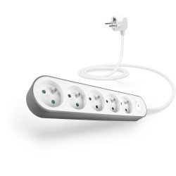 CONNECT IT prodlužovací kabel PowerRex3 , 5 zásuvek, 1,5m, s vypínačem (bíla)