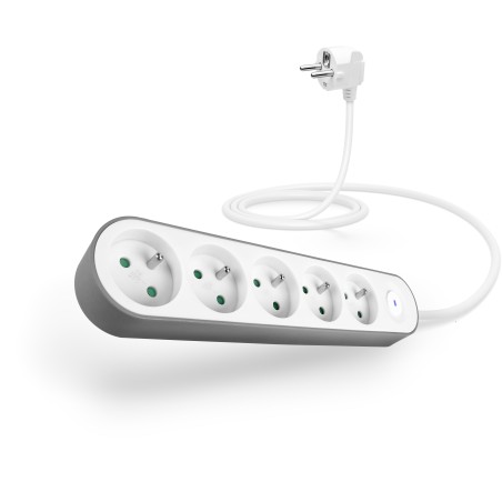CONNECT IT prodlužovací kabel PowerRex3 , 5 zásuvek, 1,5m, s vypínačem (bíla)