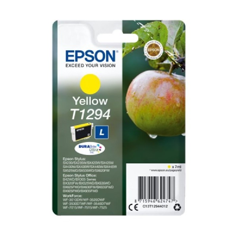 EPSON ink bar Singlepack "Jablko" Yellow T1294 DURABrite Ultra Ink (7 ml)