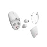 C-TECH Myš s TWS sluchátky WLM-21 Dual mode, bezdrátová, BT5.0 + 2,4GHz, 1600DPI, 3 tlačítka, USB nano receiver, bílá