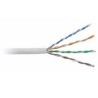 UTP kabel LYNX, Cat5E, drát, PVC, Dca, šedý, 100m - poškozený obal