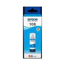 EPSON 108 EcoTank Cyan ink bottle