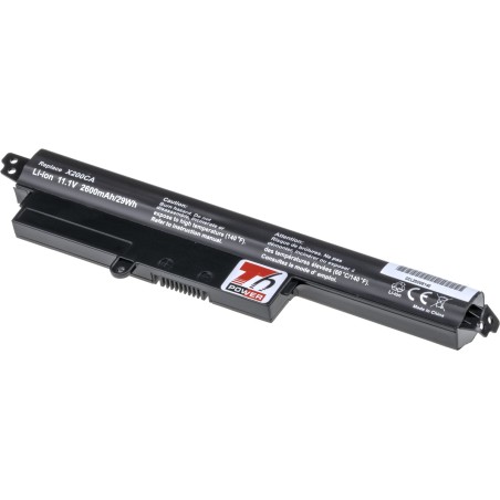 Baterie T6 Power pro Asus X200CA, X200LA, X200MA, F200CA, F200LA, F200MA, 2600mAh, 29Wh, 4cell