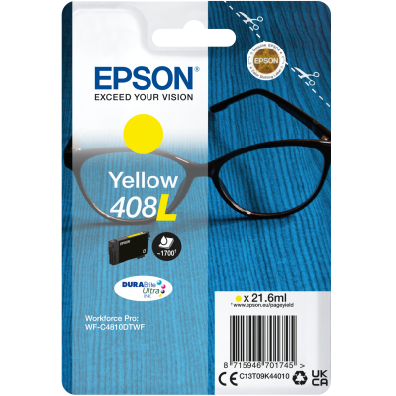 EPSON ink Yellow 408L DURABrite Ultra Ink (1.700 str.)